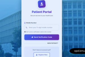 BMU Patient Outdoor website - opd.bmu.ac.bd